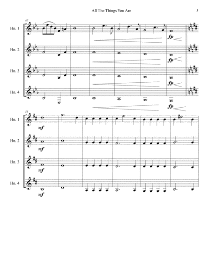 All The Things You Are Brass Ensemble scores gallery preview page 6