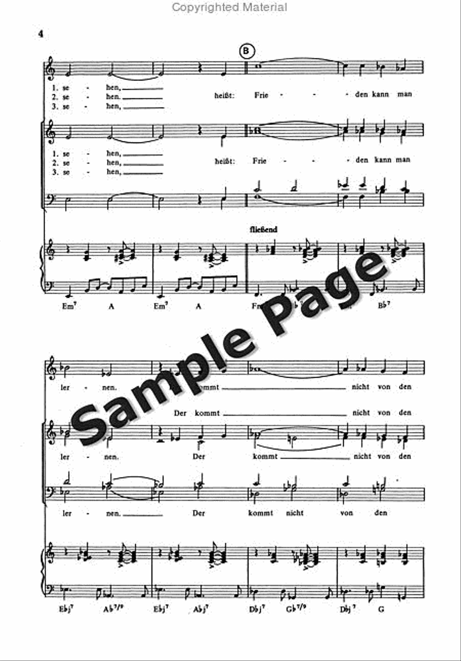 Poos H Singen Heisst Verstehen 4-Part scores gallery preview page 5