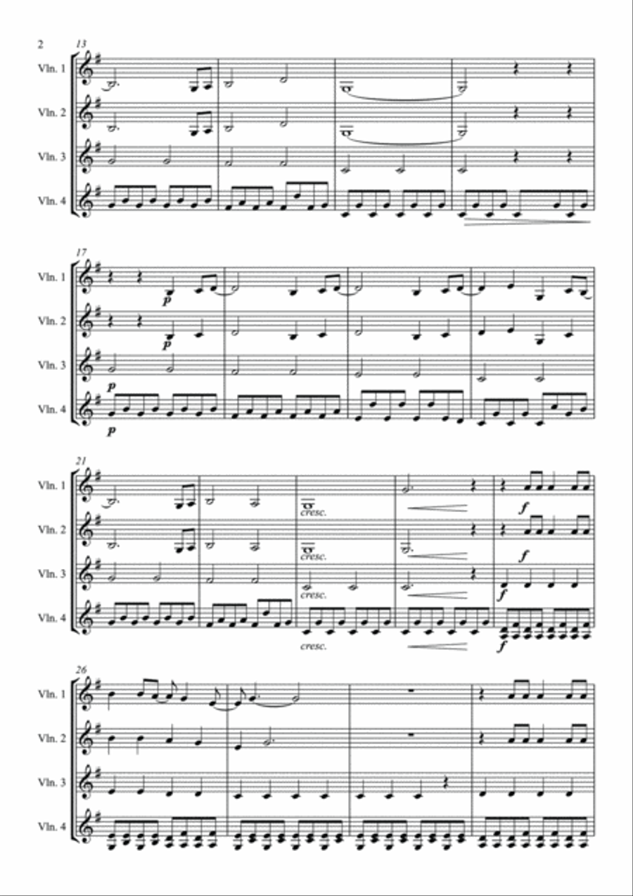 A Million Dreams String Trio scores gallery preview page 4