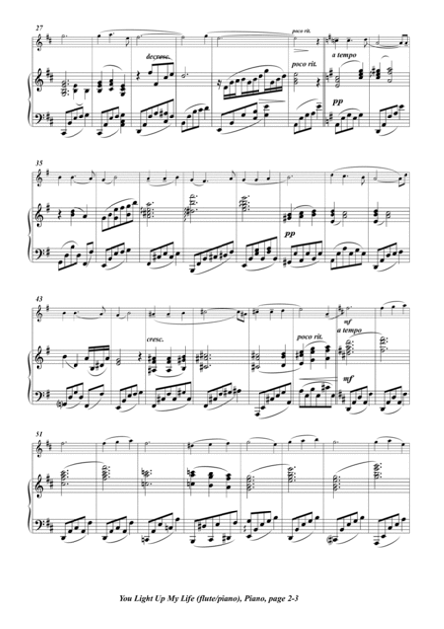 You Light Up My Life Flute Solo scores gallery preview page 2