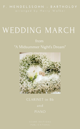 Book cover for Wedding March (for Clarinet in Bb and Piano)