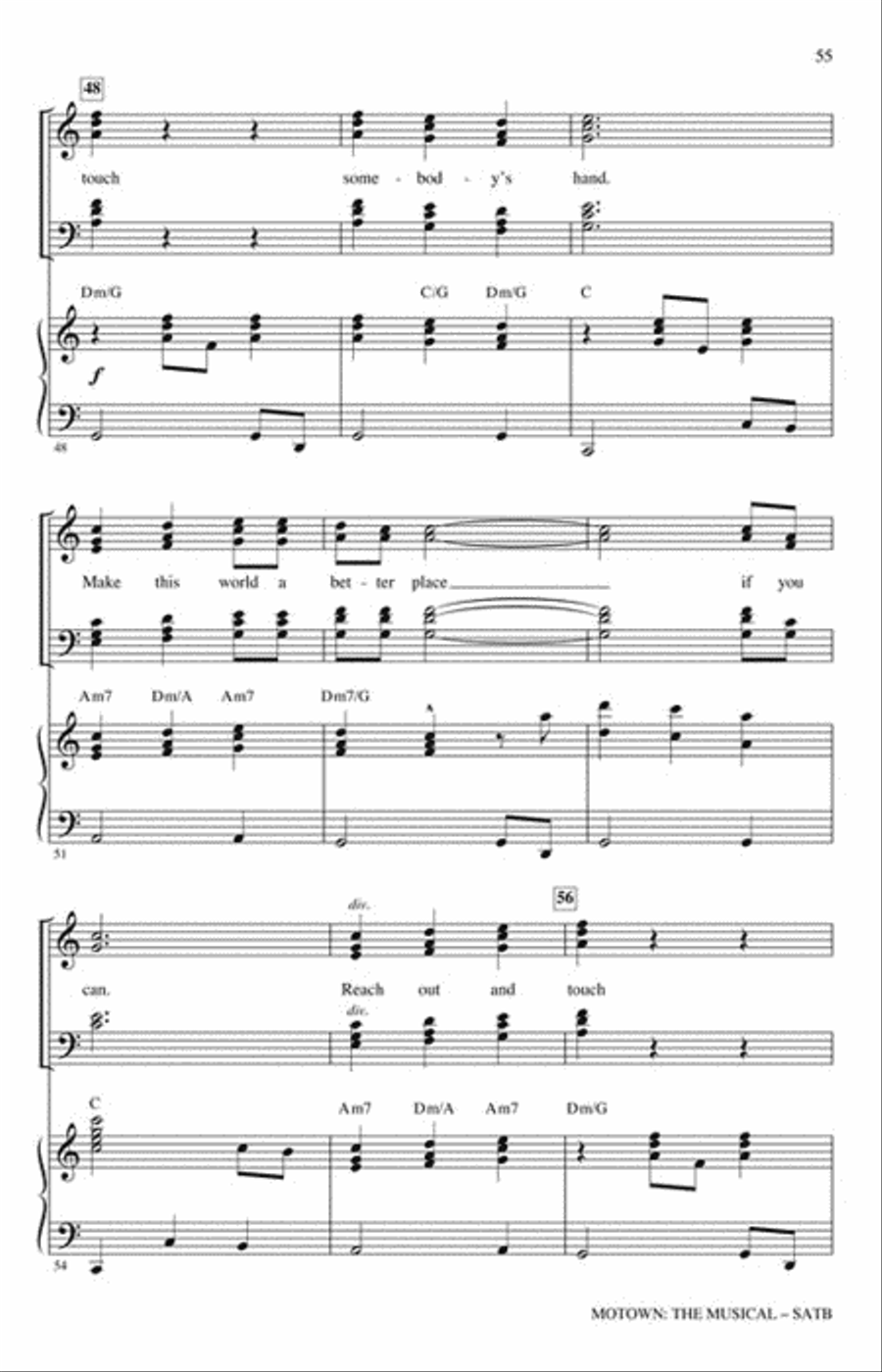 Motown: The Musical Motown: The Musical 4-Part scores gallery preview page 7