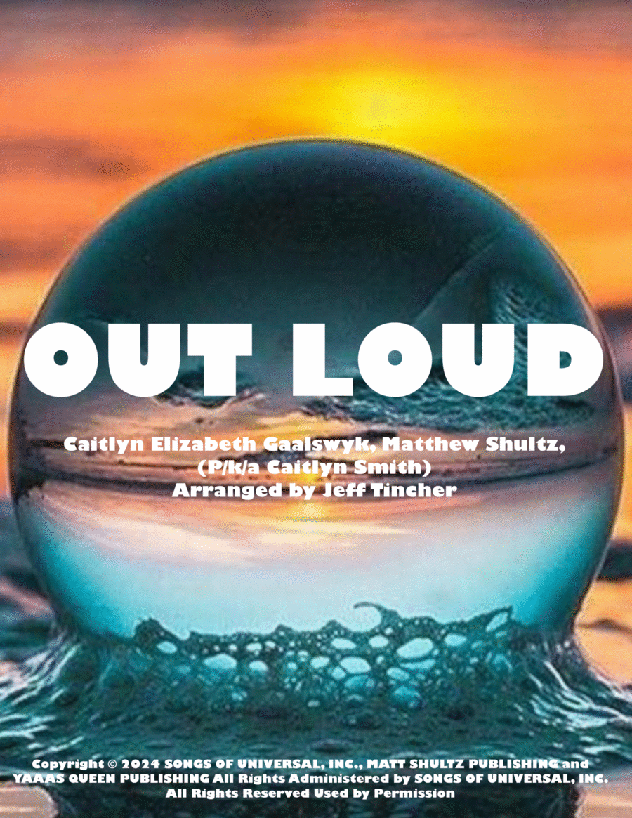 Out Loud Piano, Vocal, Guitar scores gallery preview page 1