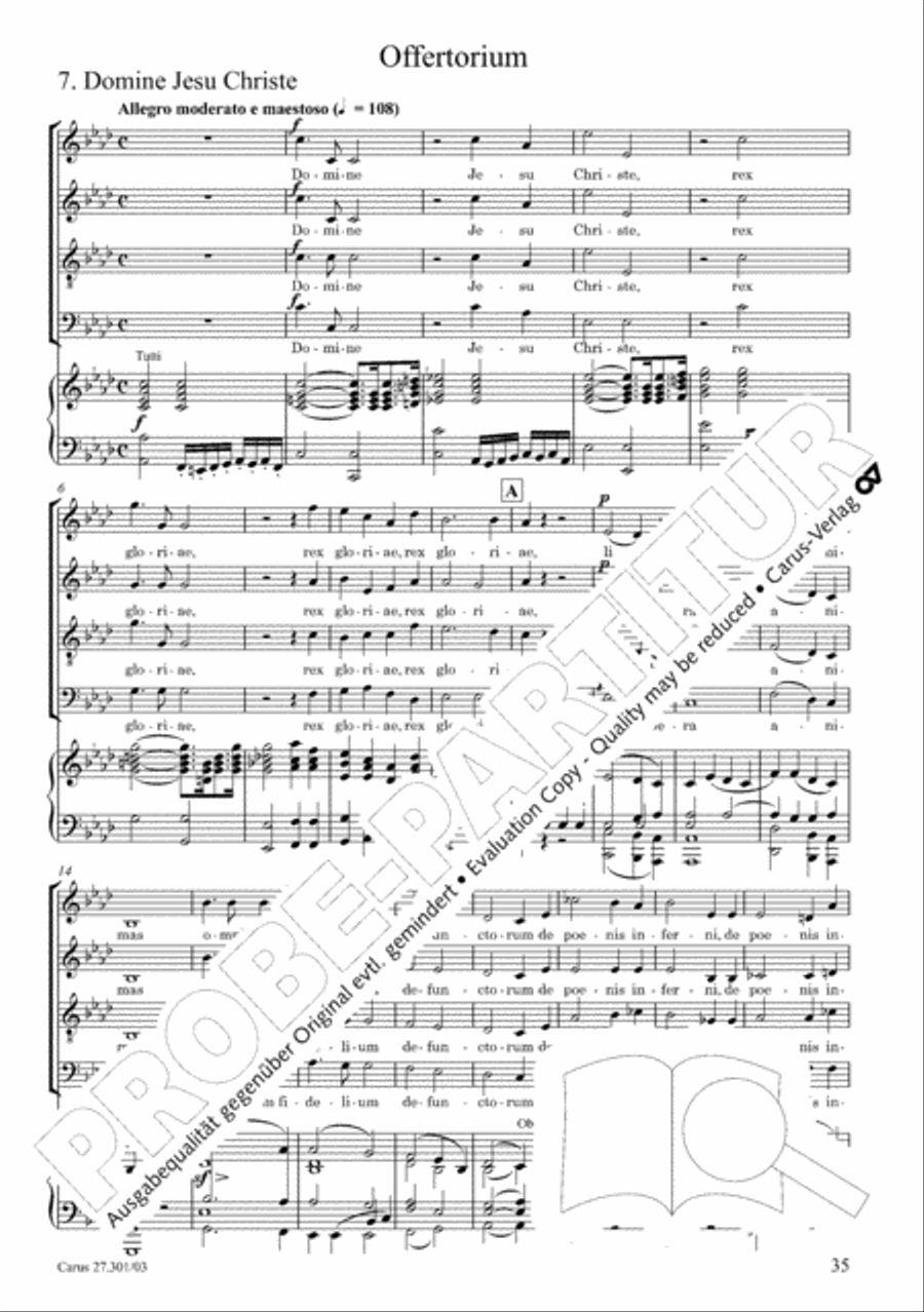 Requiem in F minor Requiem in F minor 4-Part scores gallery preview page 40