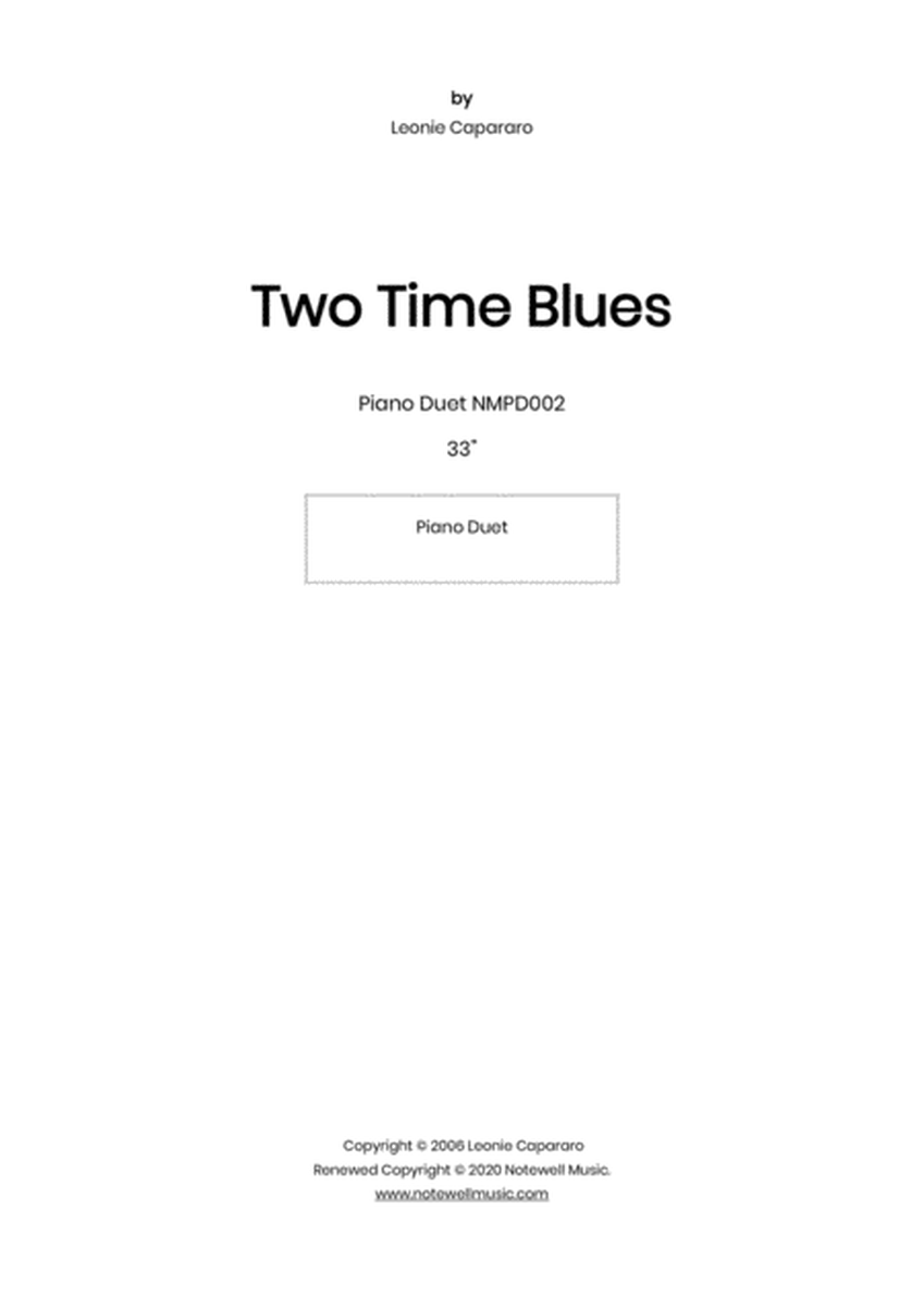 Two Time Blues (Piano duet) image number null