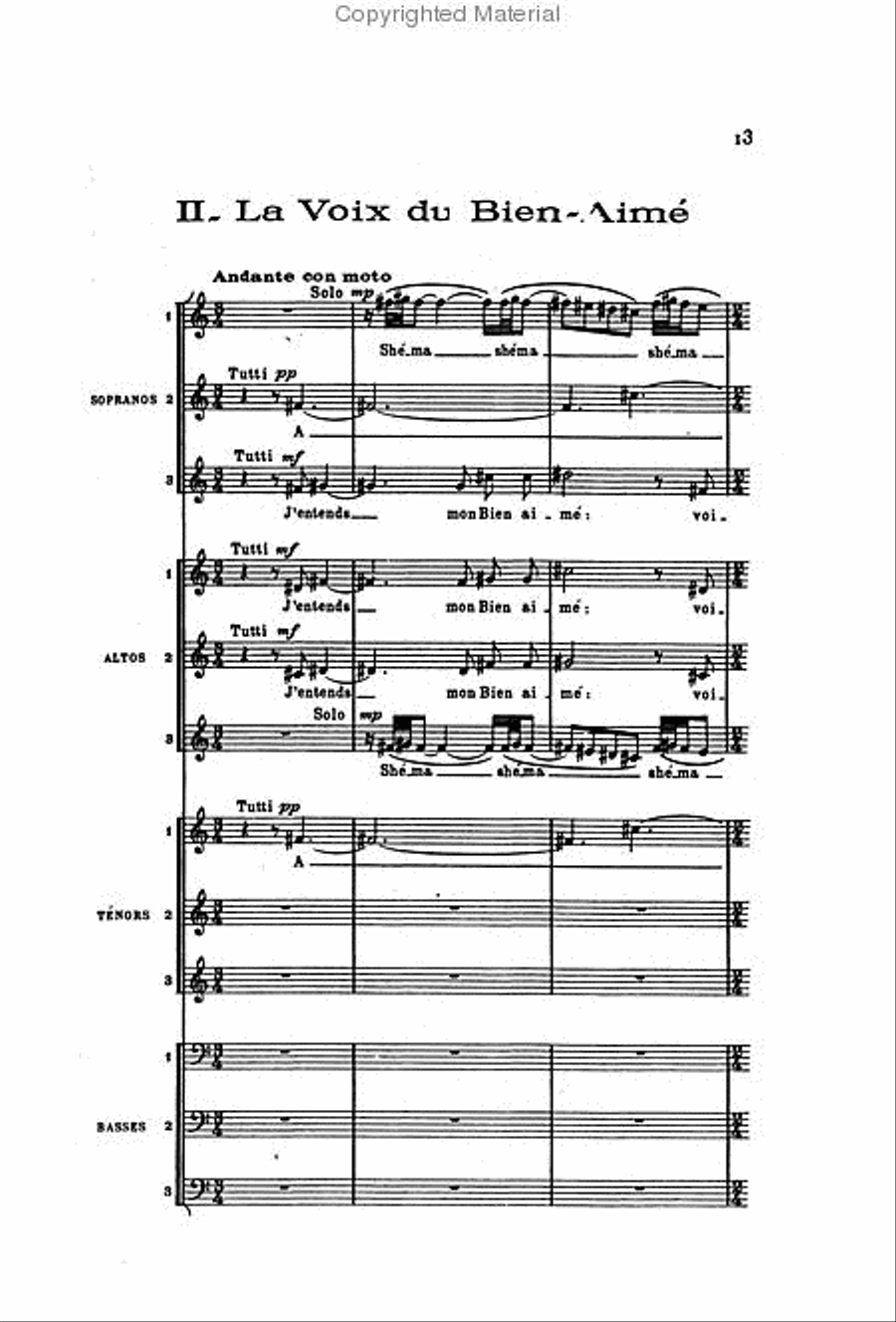 Le Cantique des Cantiques A Cappella scores gallery preview page 3