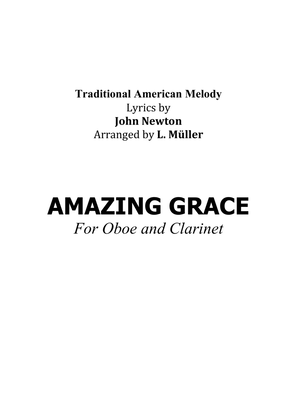 Amazing Grace - For Oboe and Clarinet - With Chords