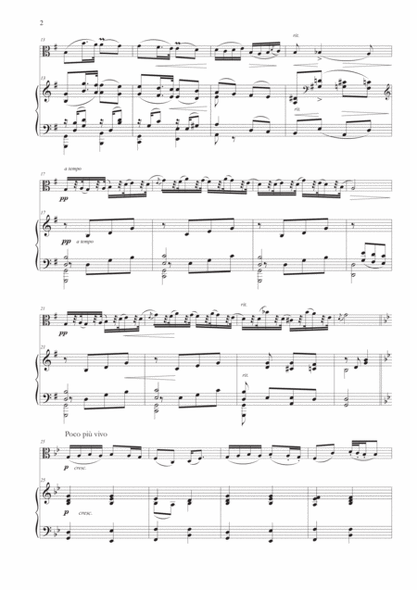Humoresque No. 7 for Viola and Piano image number null