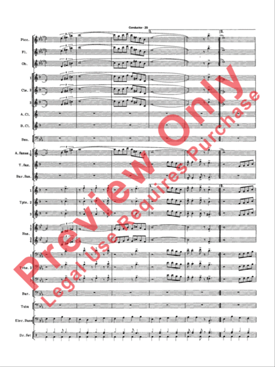 Big Band Spectacular Concert Band scores gallery preview page 23