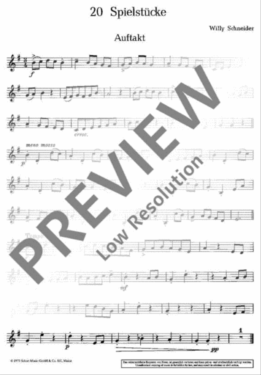 Spielstücke und Etüden Spielstücke und Etüden Cornet scores gallery preview page 6