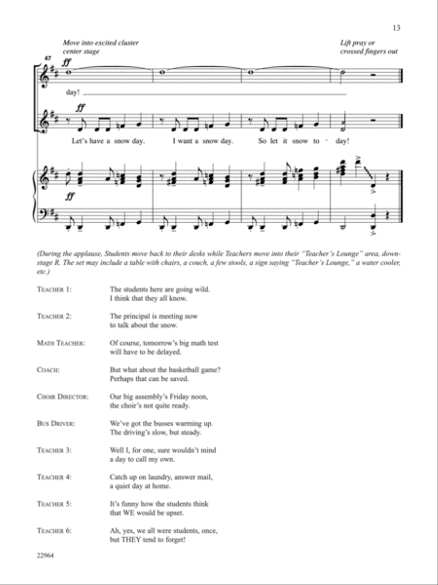 The Big Chill - Teacher's Handbook Unison Choir scores gallery preview page 17