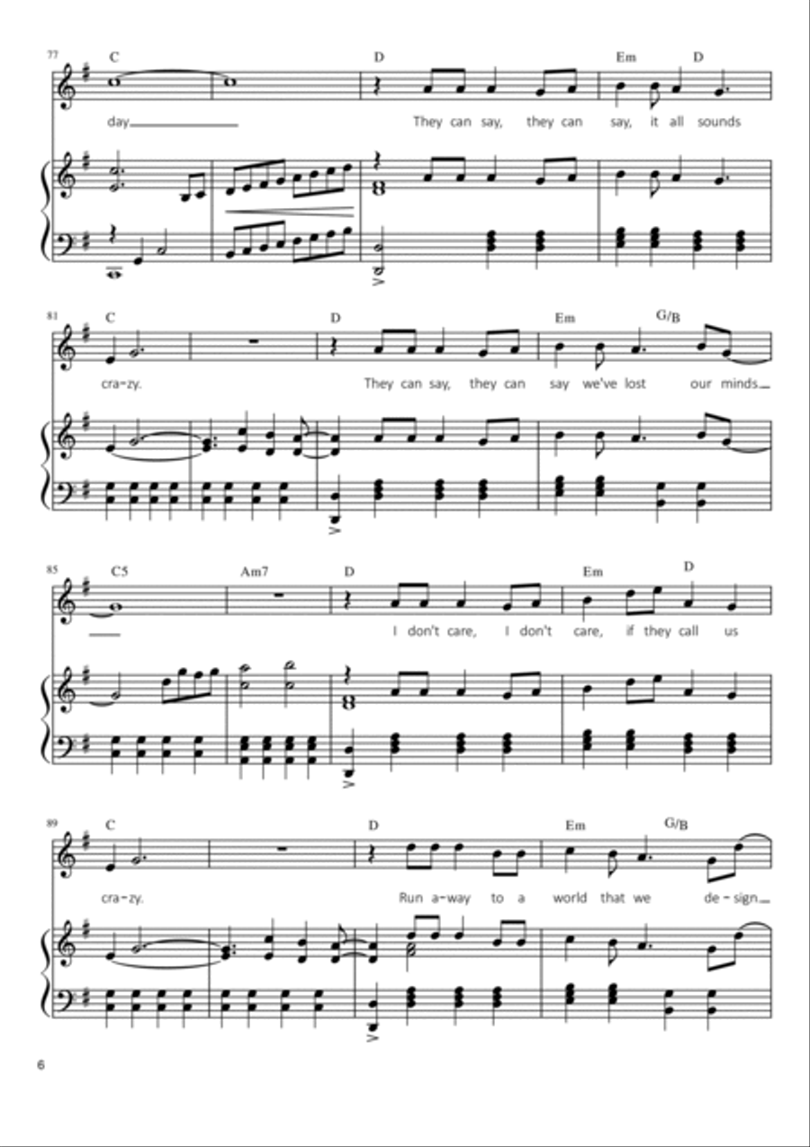 A Million Dreams Voice scores gallery preview page 6