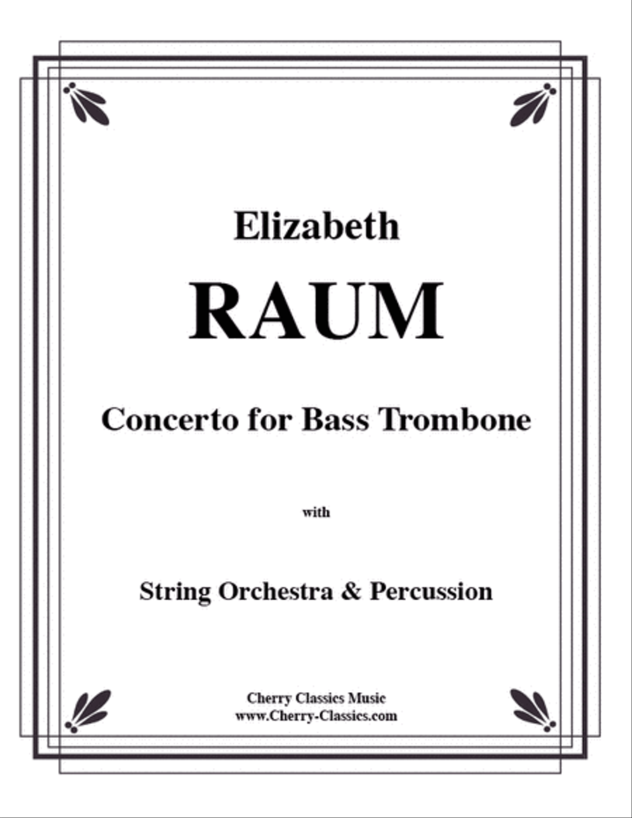 Concerto for Bass Trombone with Piano Accompaniment