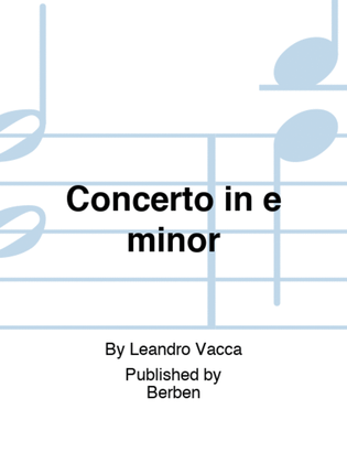 Concerto in e minor