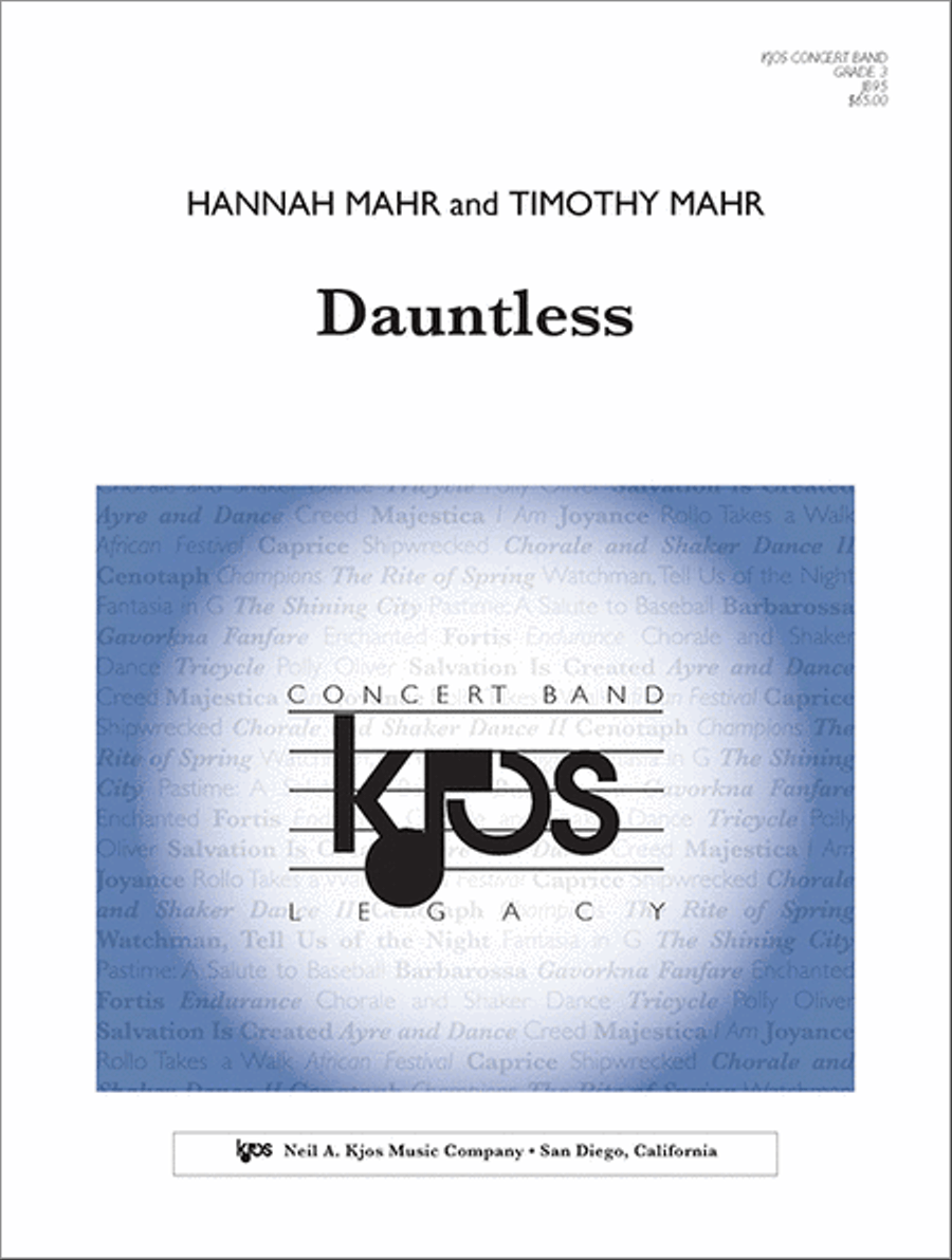 Dauntless Concert Band scores gallery preview page 1