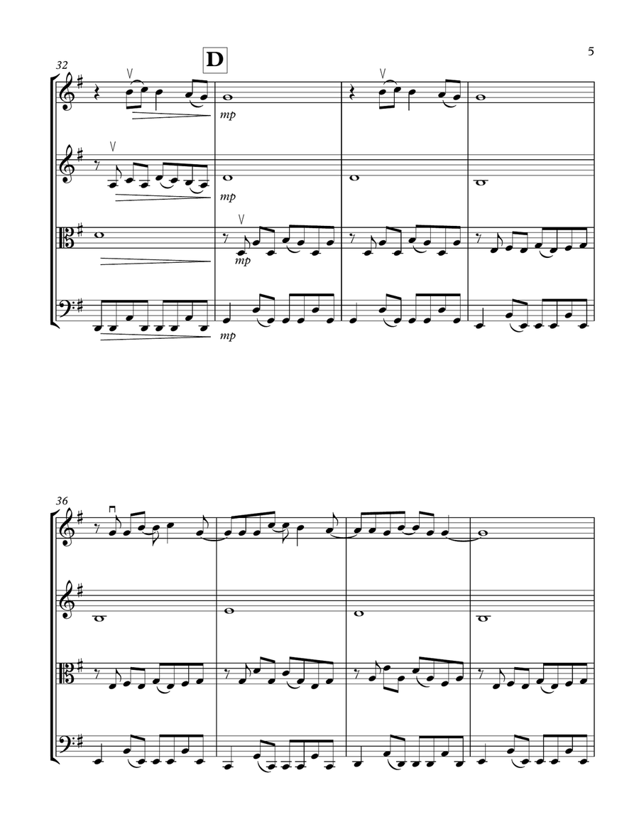 Every Breath You Take String Quartet scores gallery preview page 5
