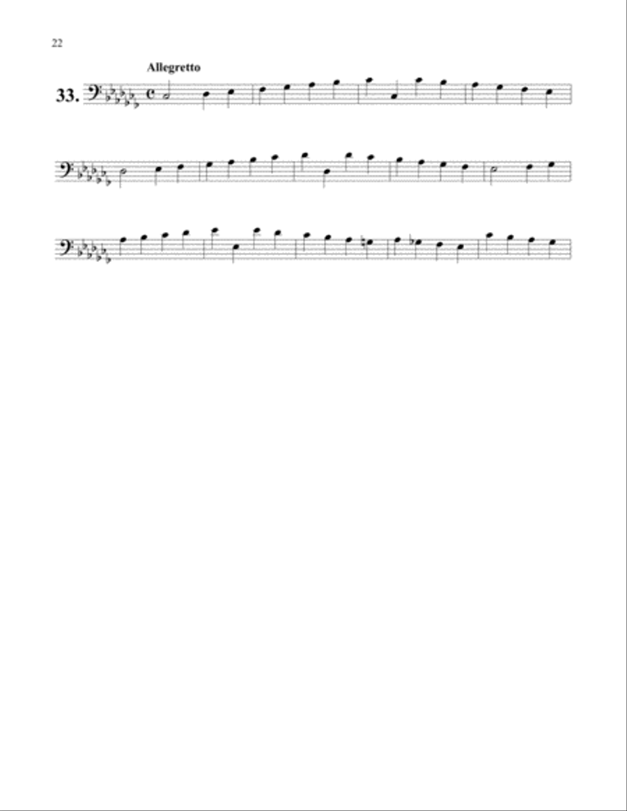 66 Etudes in all Major and Minor Keys for Euphonium Euphonium scores gallery preview page 5