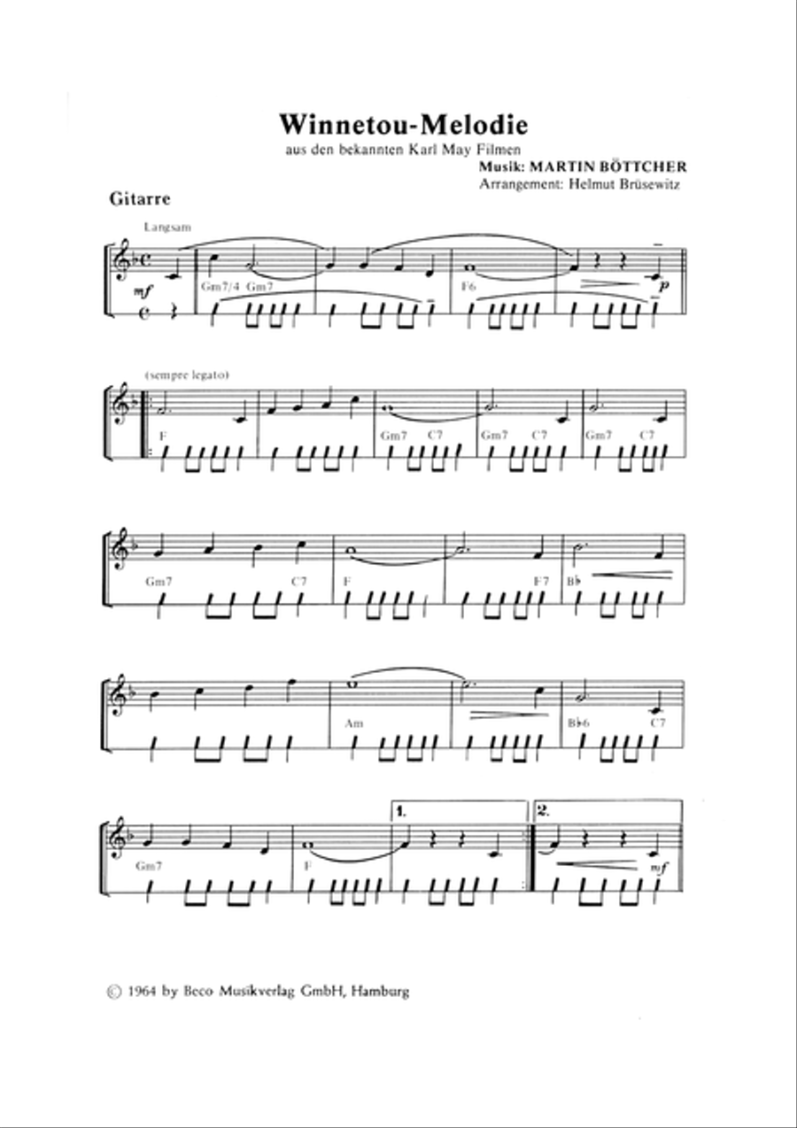Winnetou-Melodie Winnetou-Melodie Orchestra scores gallery preview page 3
