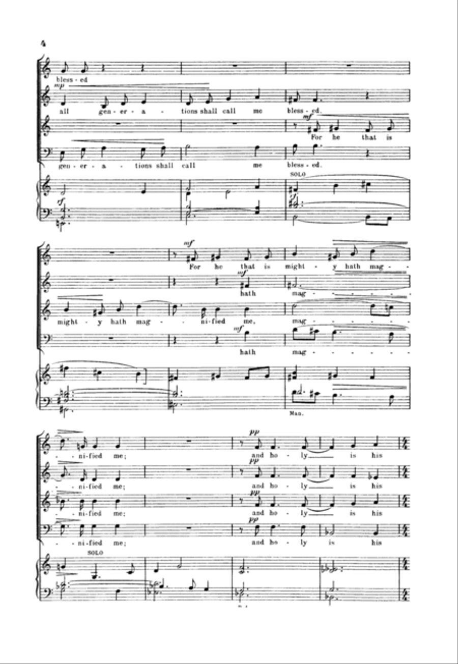 Evening Service in G 4-Part scores gallery preview page 4