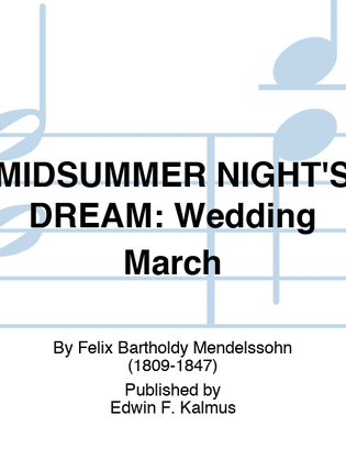 Book cover for MIDSUMMER NIGHT'S DREAM: Wedding March