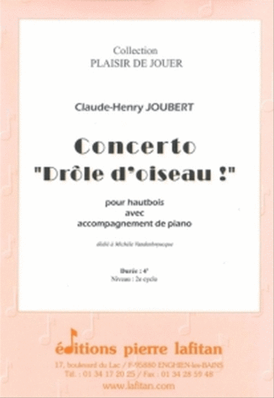 Concerto Drole D'Oiseau Piano Accompaniment scores gallery preview page 1