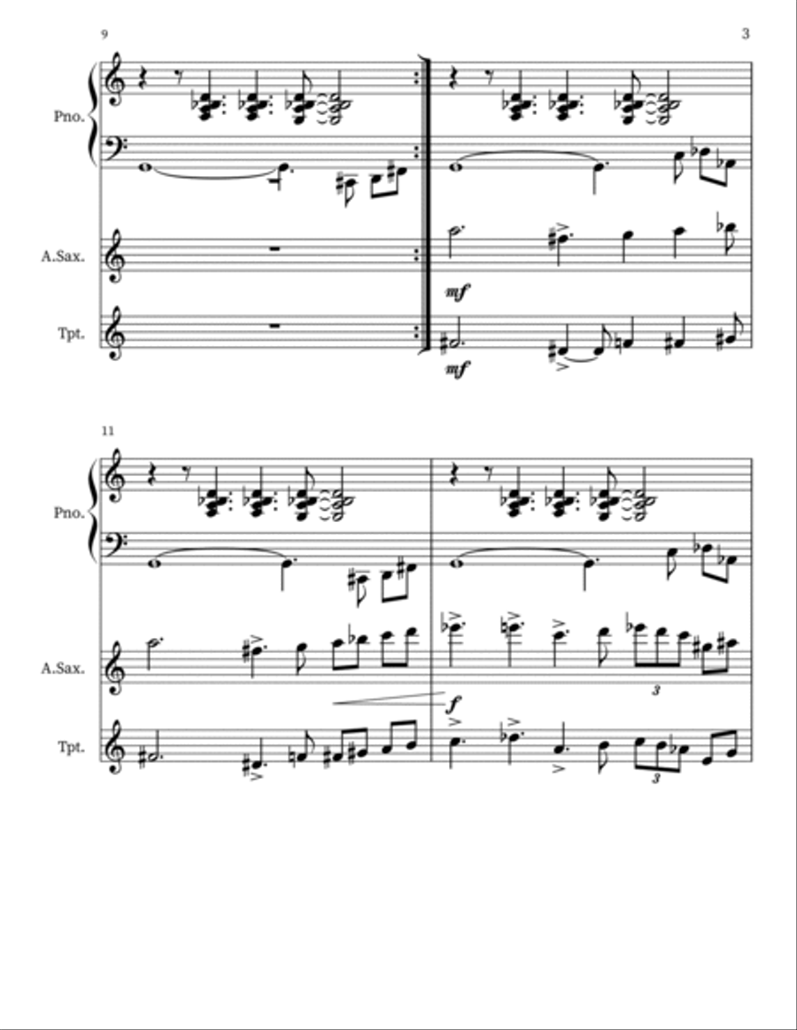 Sketches 3 - Score Only Small Ensemble scores gallery preview page 3
