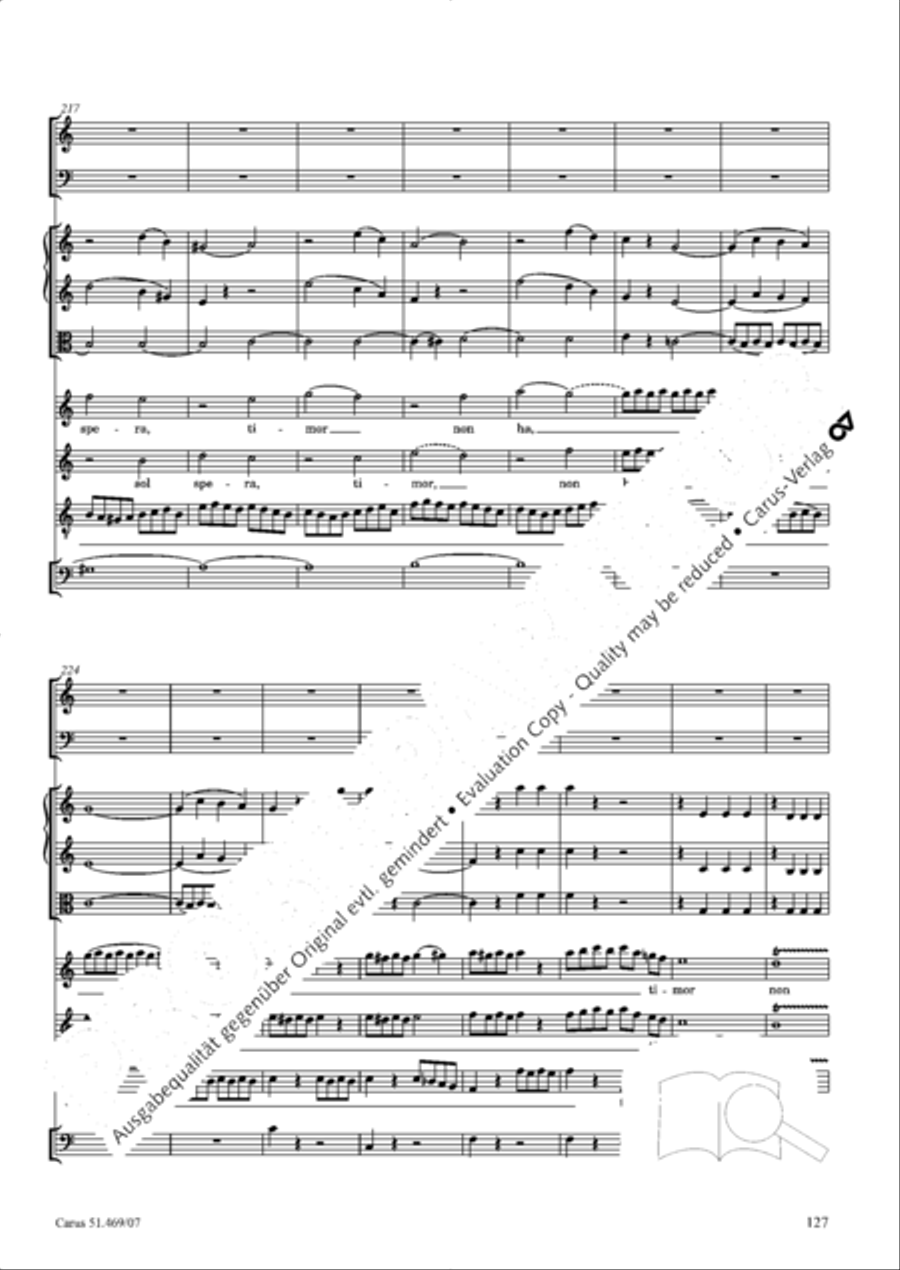 Davide penitente 4-Part scores gallery preview page 140