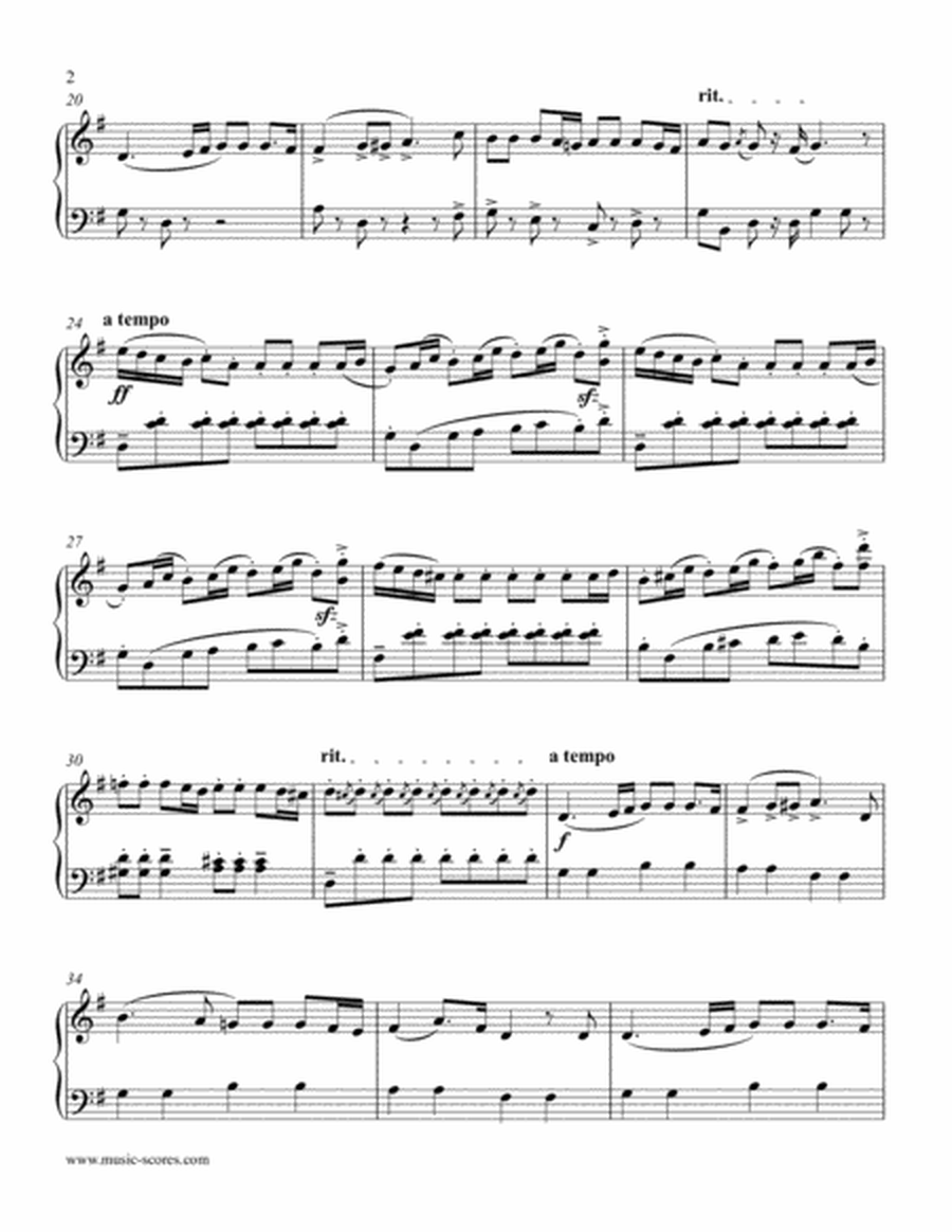 Czardas: Hungarian Dance from Coppelia - Intermediate Piano image number null