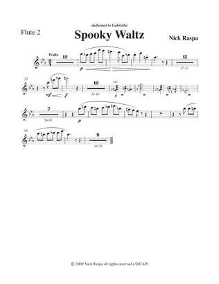 Spooky Waltz from Three Dances for Halloween - Flute 2 part