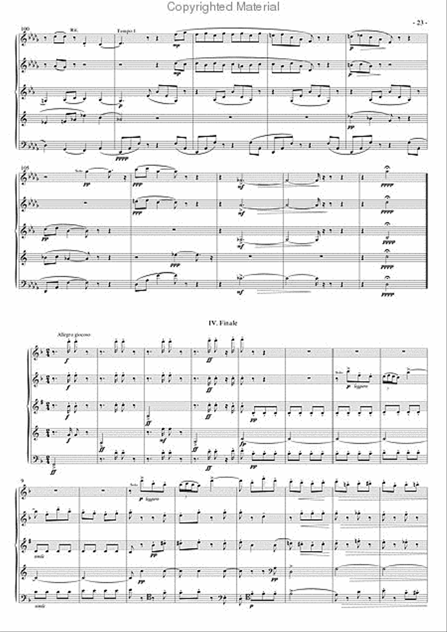 Wind Quintet Woodwind Quintet scores gallery preview page 4
