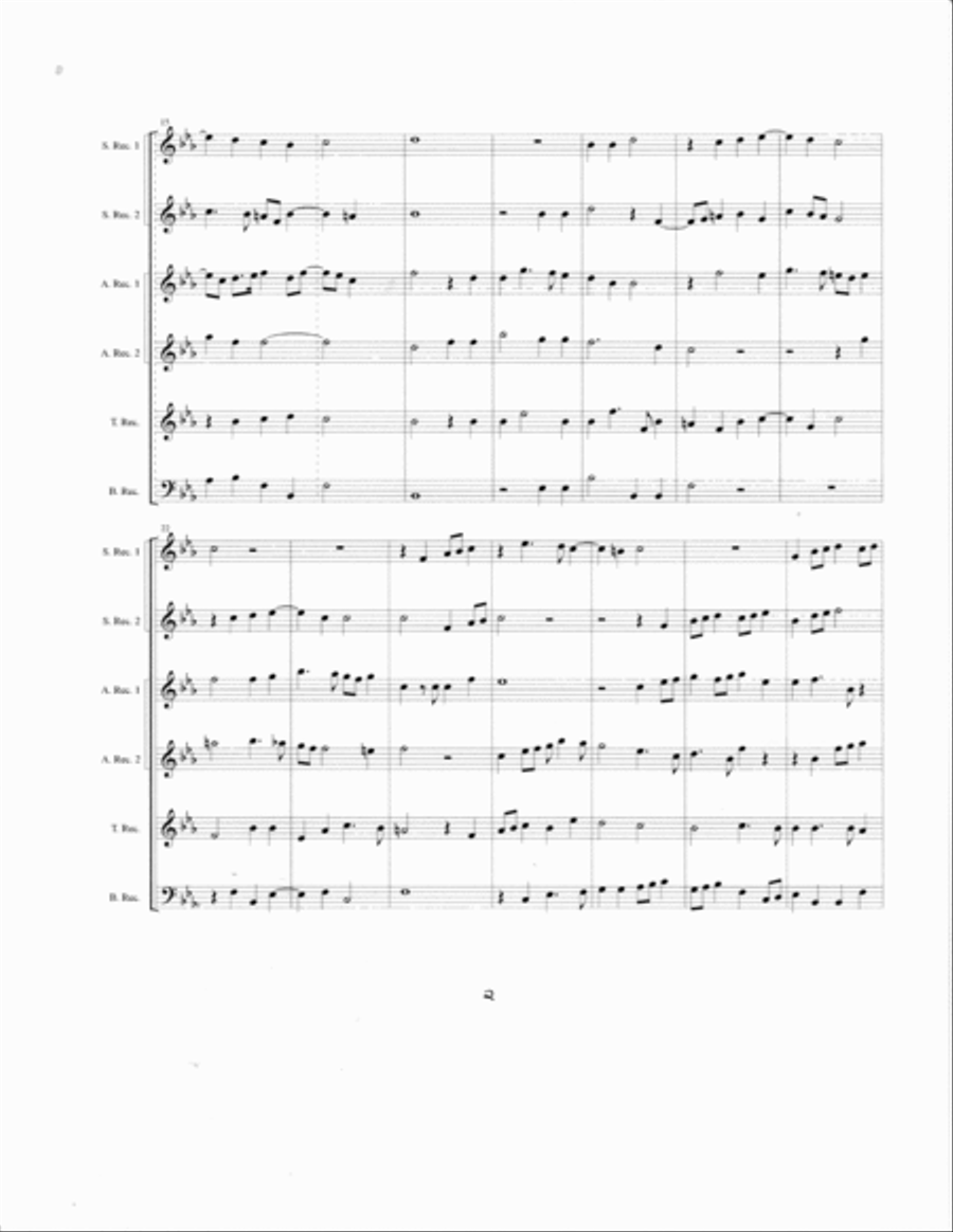 Sing Joyfully Unto God Recorder scores gallery preview page 3