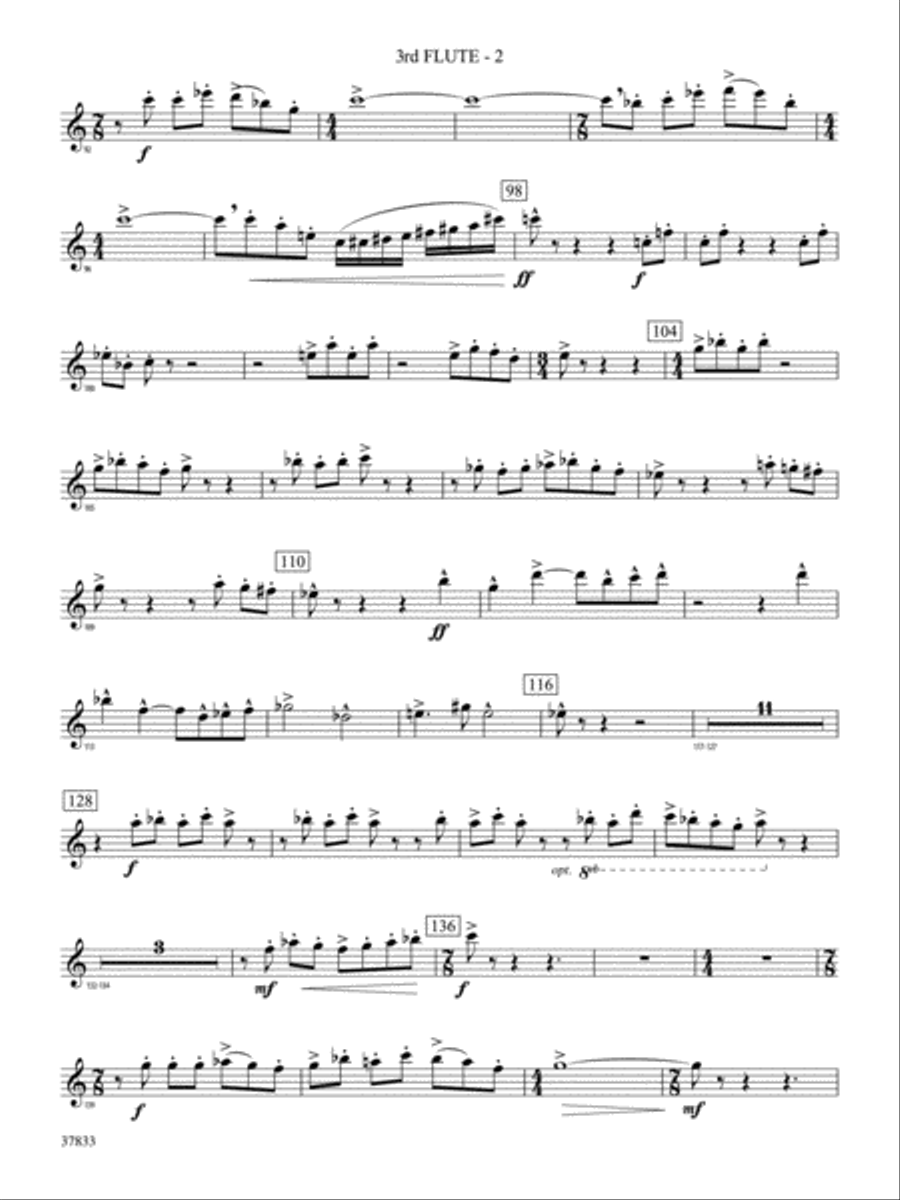 Symphonic Essay: 3rd Flute Concert Band scores gallery preview page 2