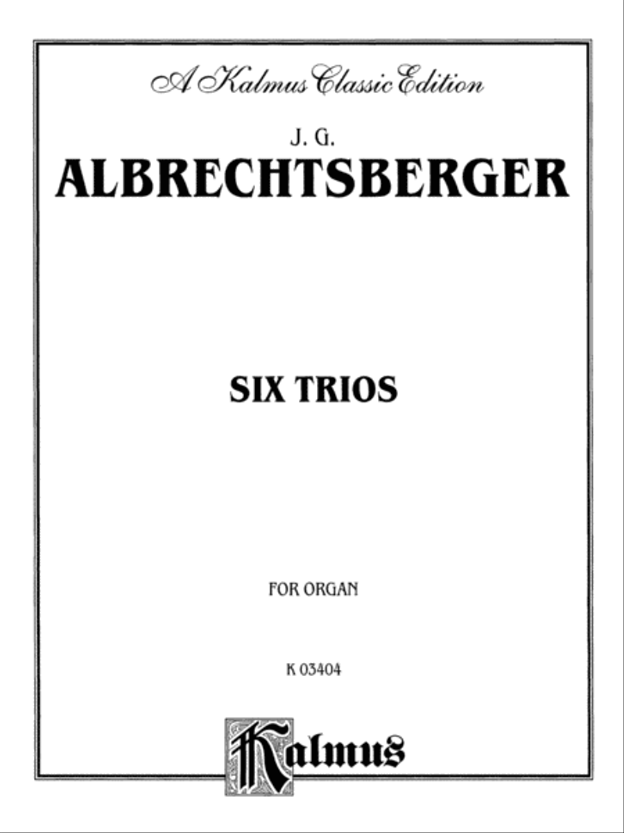 6 Organ Trios
