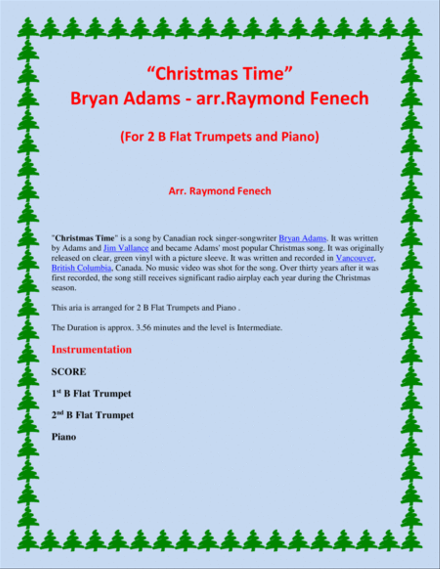 Christmas Time Trumpet Duet scores gallery preview page 2
