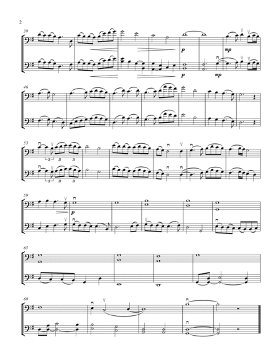 In the Bleak Midwinter String Duet scores gallery preview page 3