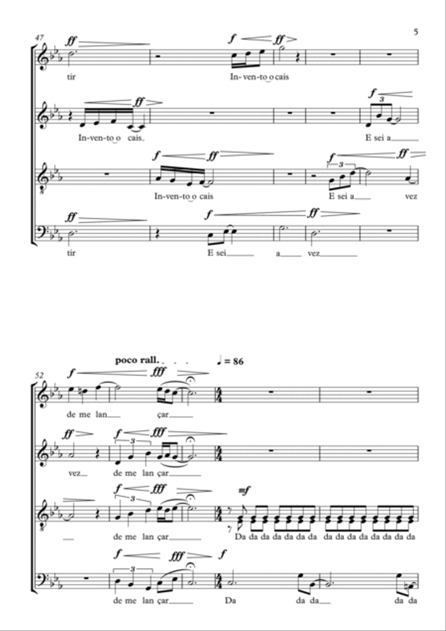 Cais 4-Part scores gallery preview page 5