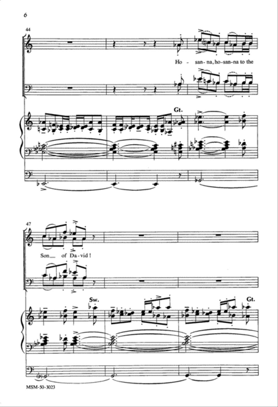 Hosanna 4-Part scores gallery preview page 6