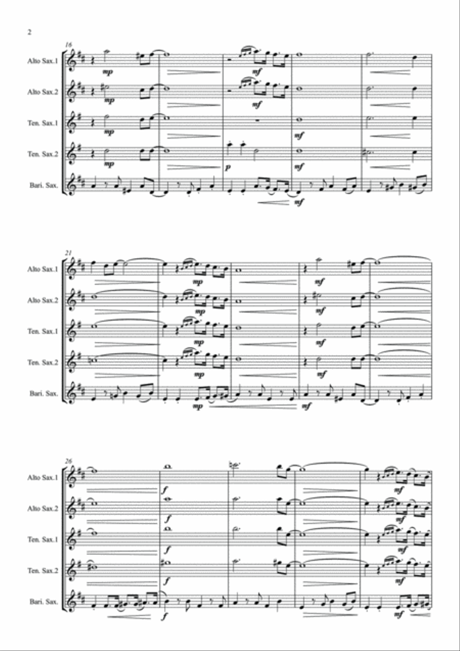 Chanson D'amour Woodwind Quintet scores gallery preview page 3