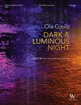 Book cover for Dark & Luminous Night (Vocal Score)