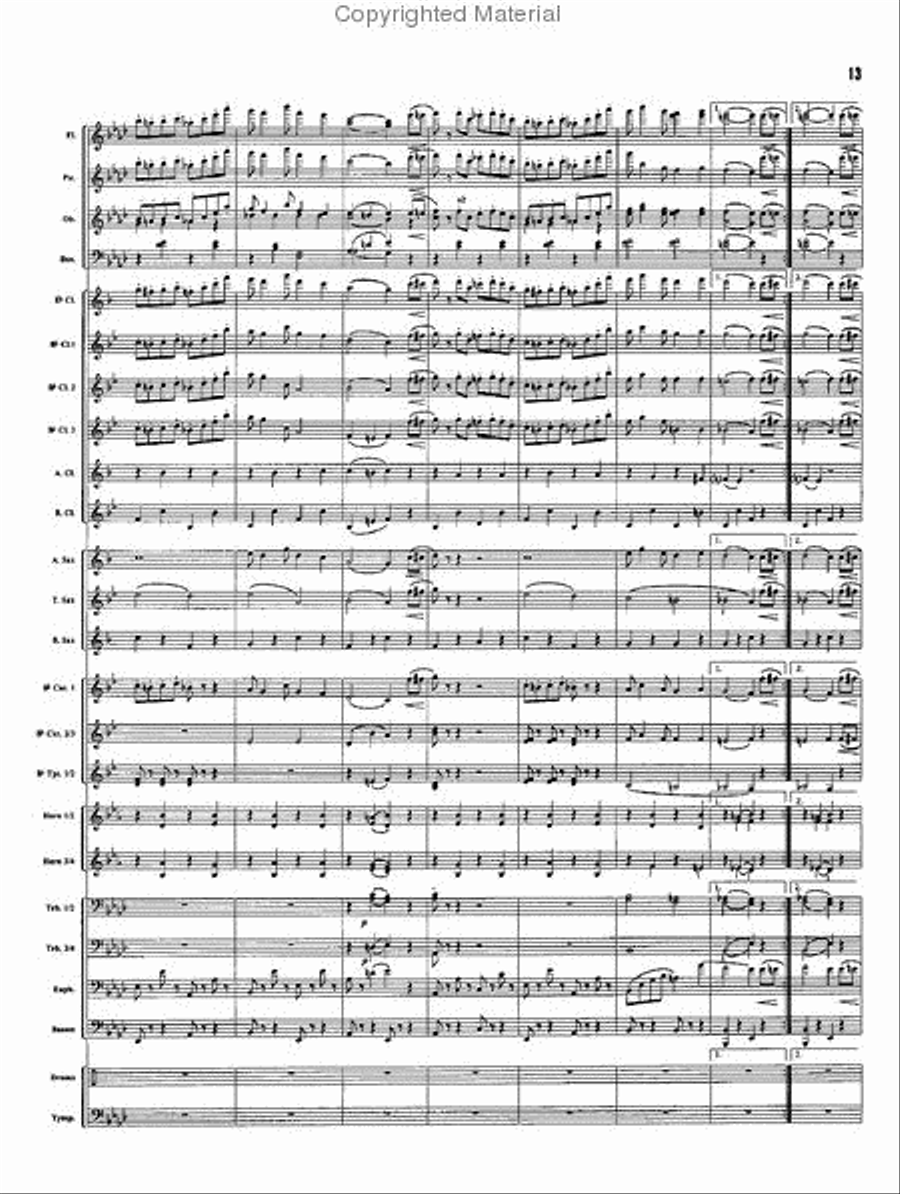 Willow Blossoms Willow Blossoms Concert Band scores gallery preview page 9
