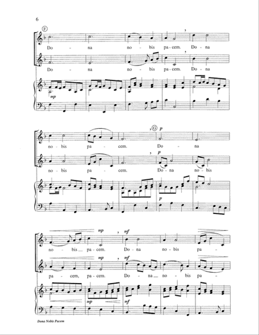 Dona Nobis Pacem Choir scores gallery preview page 6