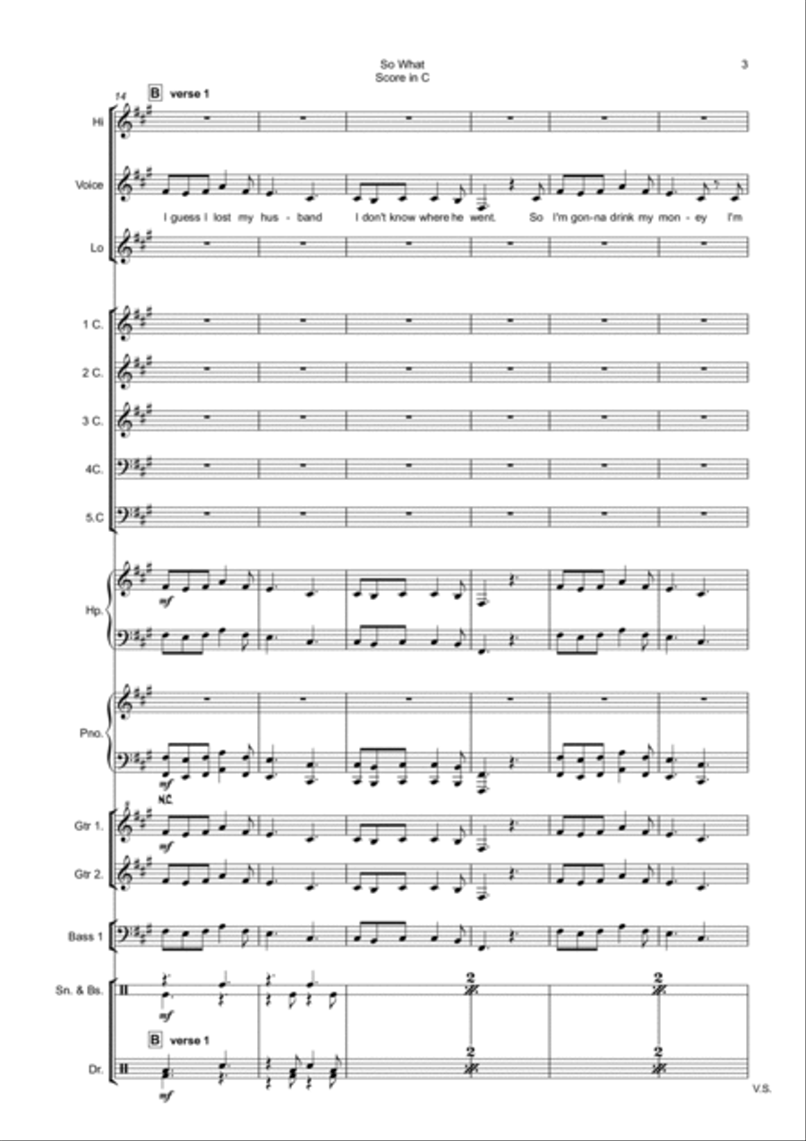 So What So What School and Community scores gallery preview page 3