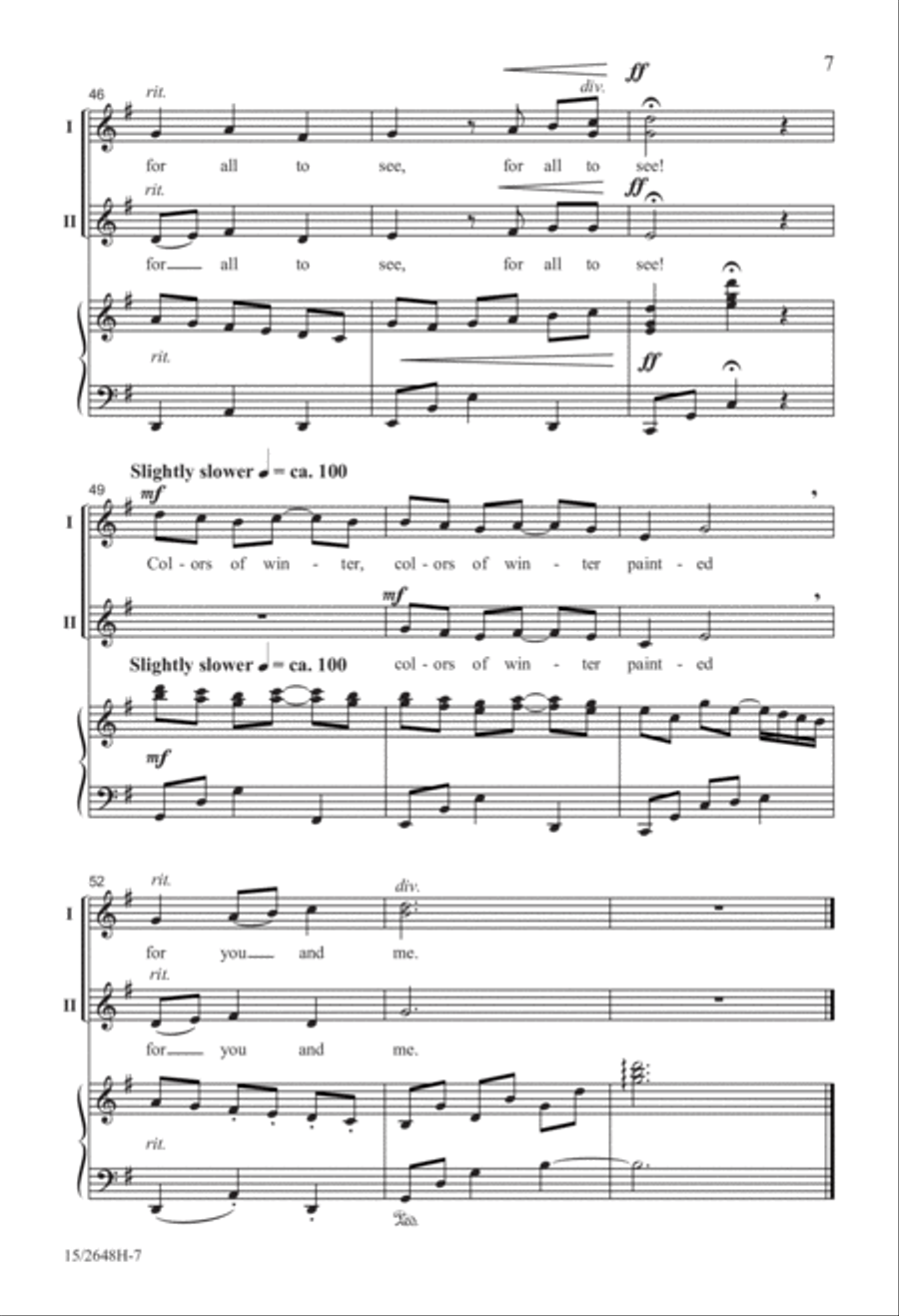 Colors of Winter Colors of Winter 2-Part scores gallery preview page 8