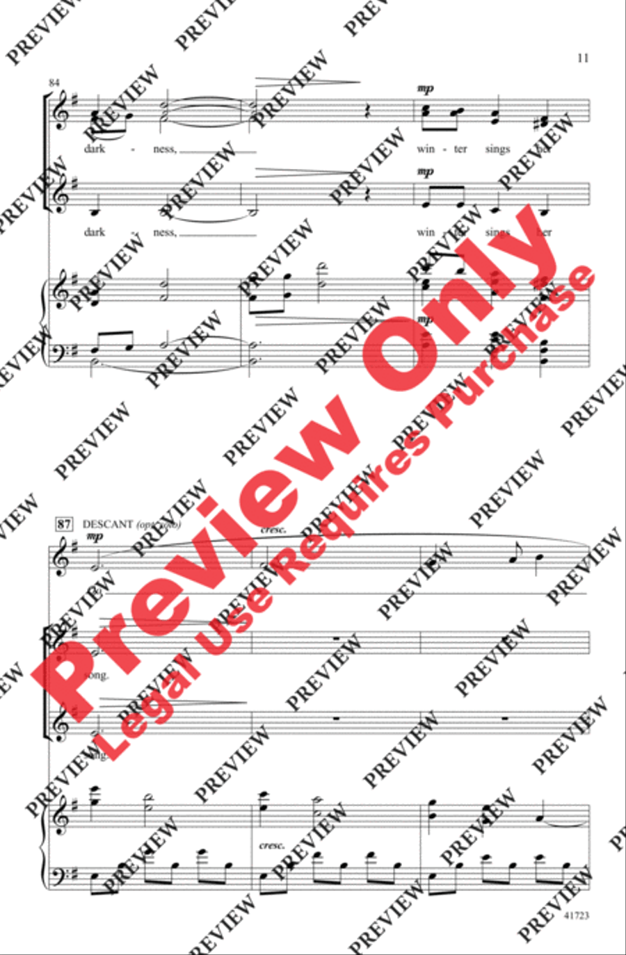 Winter Sings Her Song Winter Sings Her Song Women's Choir scores gallery preview page 11