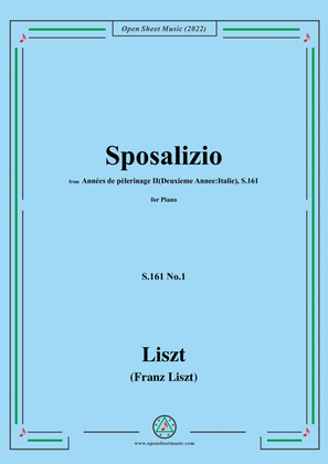 Liszt-Sposalizio,S.161 No.1,from Annees de pelerinage II,S.161