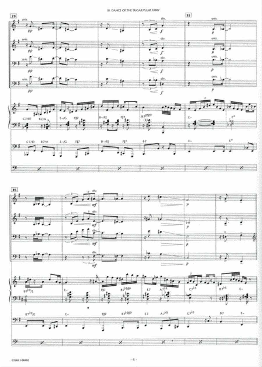 Nutcracker Suite, Part III -- Dance of the Sugar Plum Fairy Small Ensemble scores gallery preview page 5