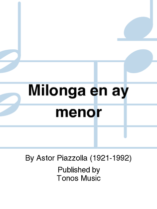 Book cover for Milonga en ay menor