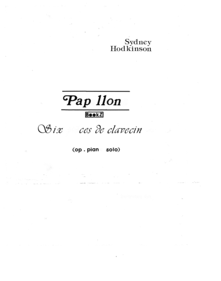 [Hodkinson] Papillons, Book 2