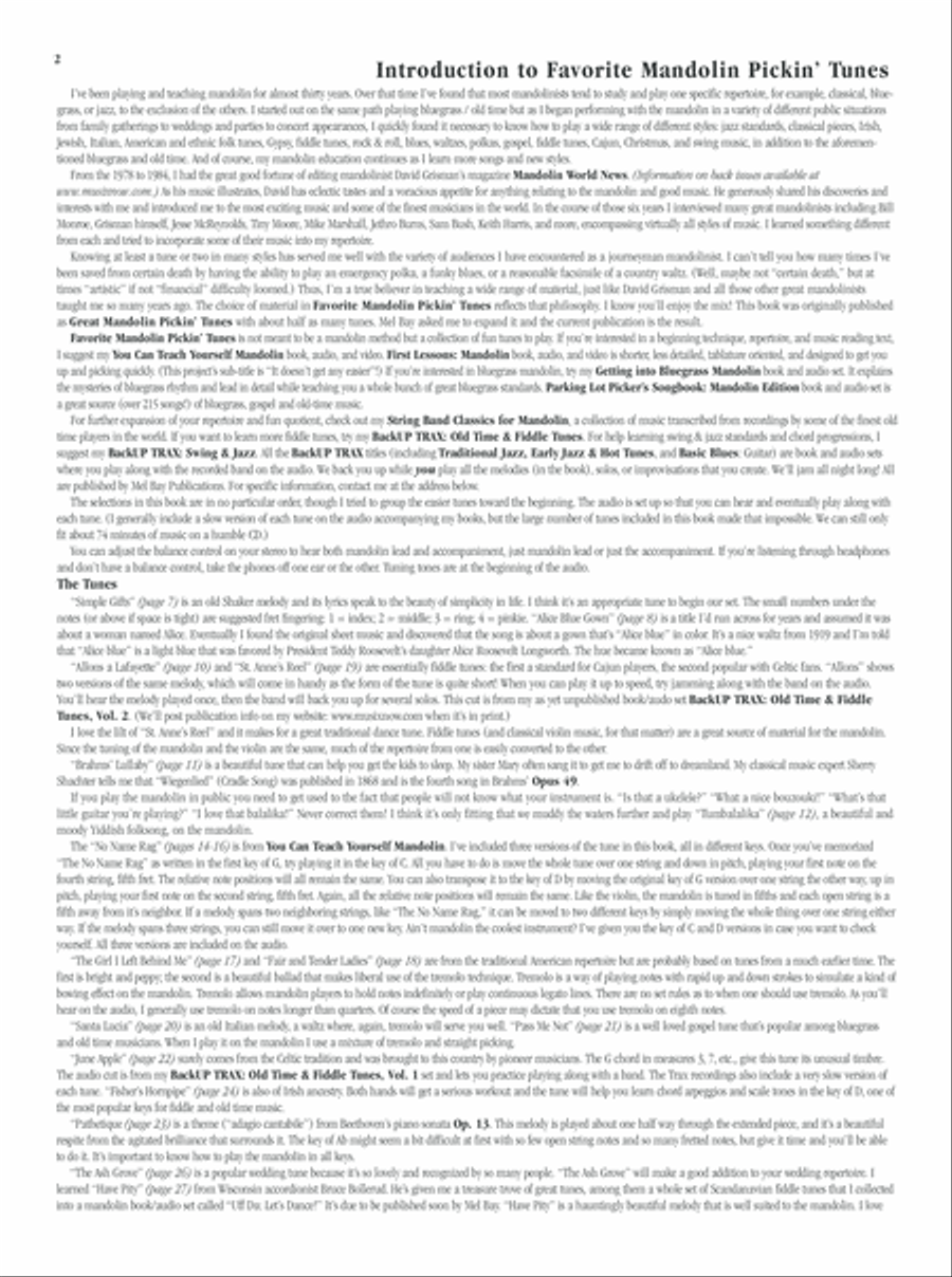 Favorite Mandolin Picking Tunes Mandolin scores gallery preview page 3