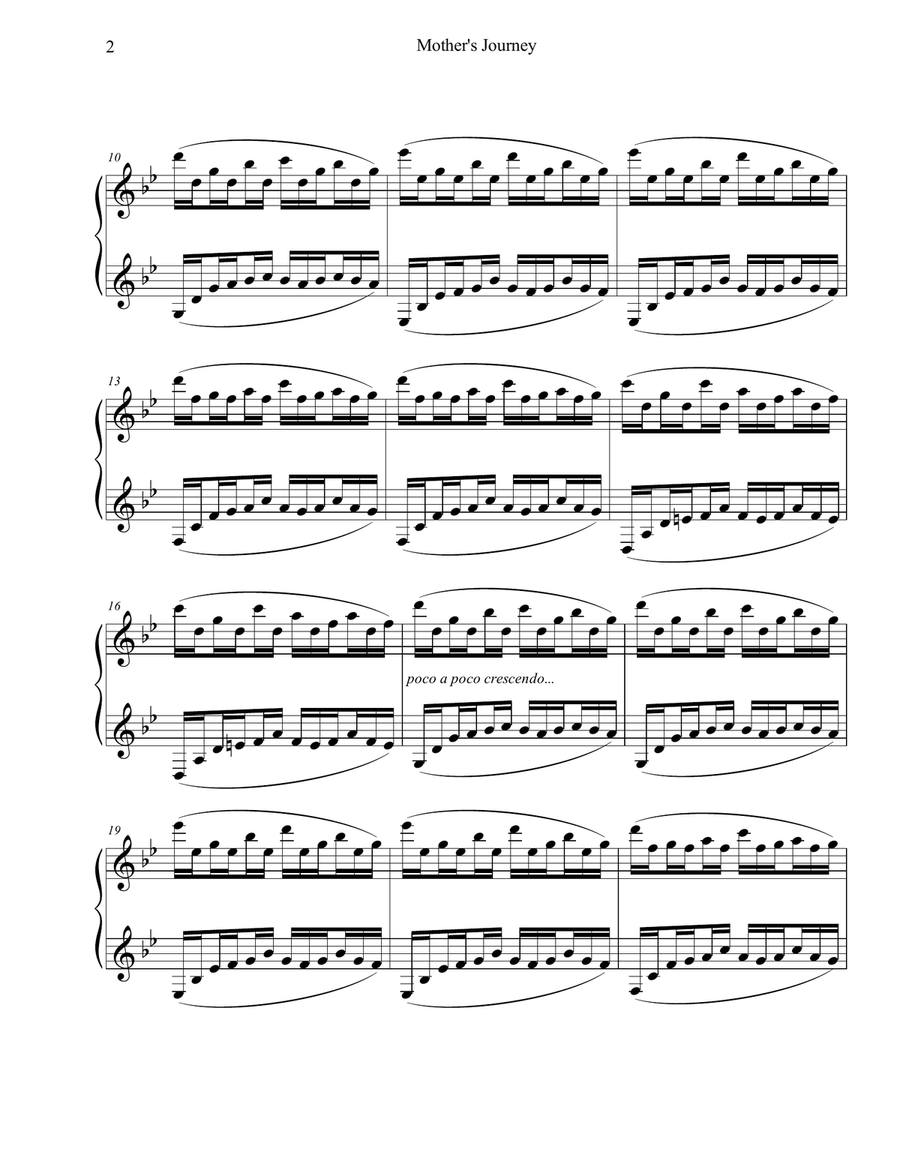 Mother's Journey Piano Solo scores gallery preview page 3
